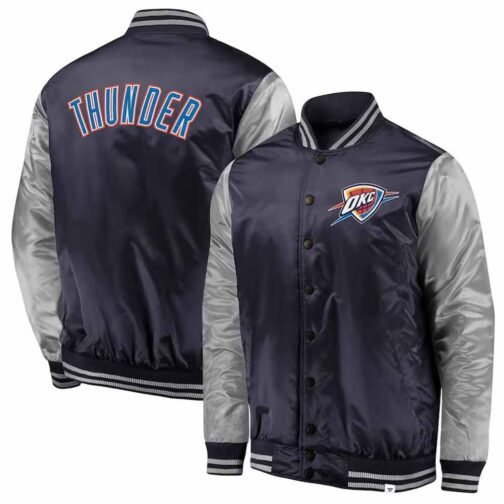 Oklahoma City Thunder Starter Satin Jacket - Image 6