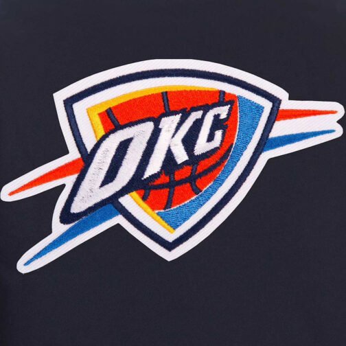Oklahoma City Thunder Black Poly Twill Jacket - Image 3