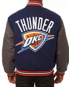Oklahoma City Thunder Varsity Two Tone Jacket