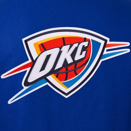 Oklahoma City Thunder Varsity Royal Blue Wool Jacket - Image 3