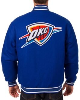 Oklahoma City Thunder Varsity Royal Blue Wool Jacket