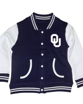 Oklahoma Sooners Varsity Wool and Leather Jacket