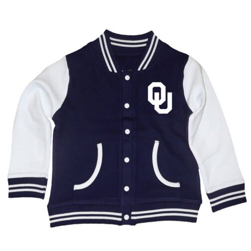 Oklahoma Sooners Varsity Wool and Leather Jacket - Image 2