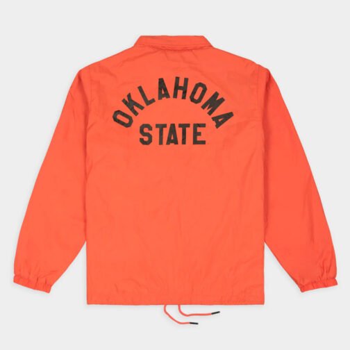 Oklahoma State Cowboys Retro Logo Coaches Jacket - Image 2