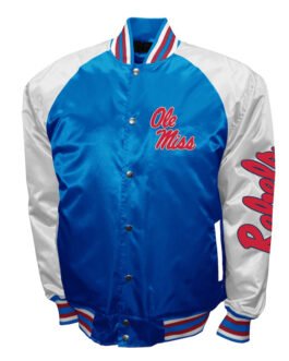 Ole Miss Rebels The Game Powder Blue Satin Jacket