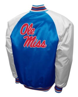 Ole Miss Rebels The Game Powder Blue Satin Jacket