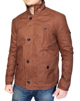 Arrow Season 2 Oliver Queen Brown Cotton Jacket
