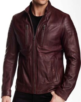 The Flash Stephen Amell Maroon Leather Jacket
