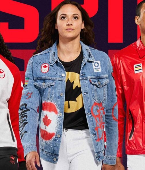 Denim Olympic 2021 Canada Team Jacket - Image 2