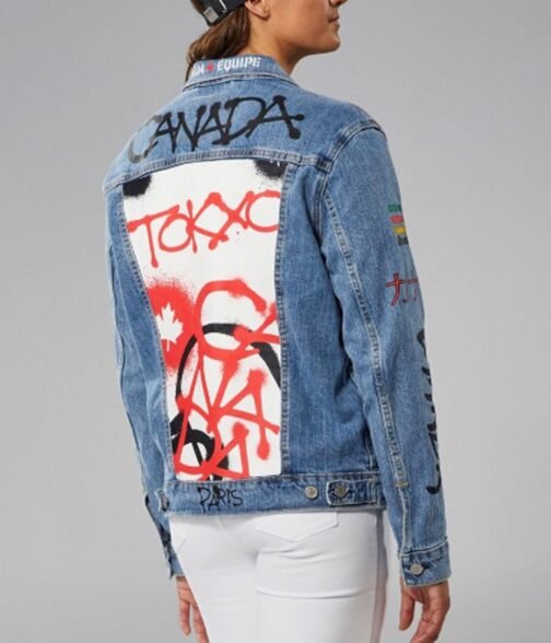 Denim Olympic 2021 Canada Team Jacket - Image 5