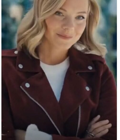 One December Night Eloise Mumford Suede  Maroon Jacket - Image 2