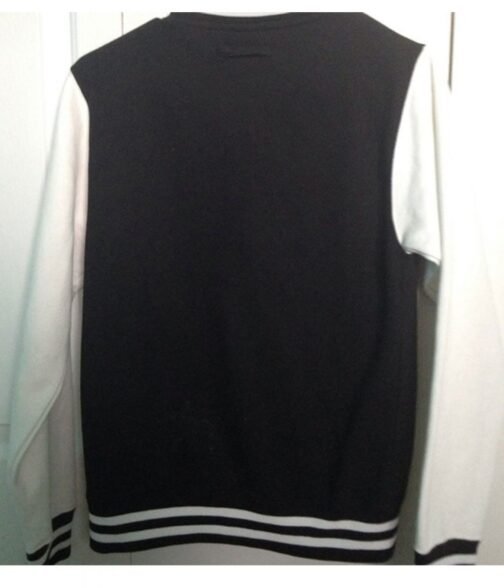 1D One Direction Black and White Varsity Jacket - Image 6