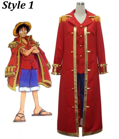 Monkey D. Luffy One Piece Cotton Red Coat