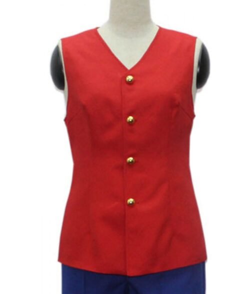Monkey D. Luffy One Piece Cotton Red Vest