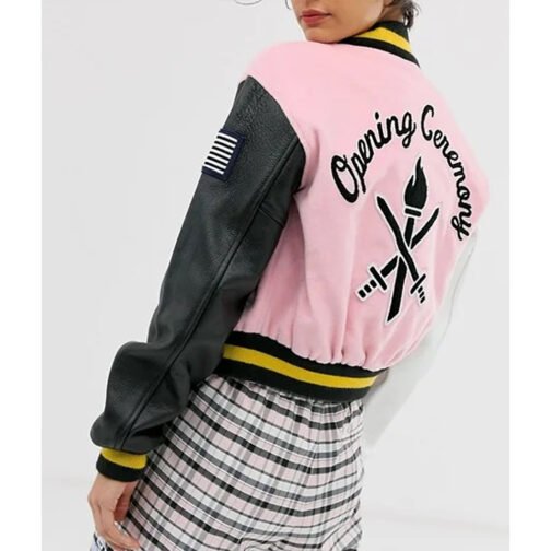 Opening Ceremony Pink Varsity Jacket - Image 4