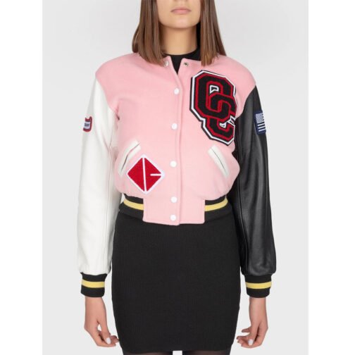 Opening Ceremony Pink Varsity Jacket - Image 3
