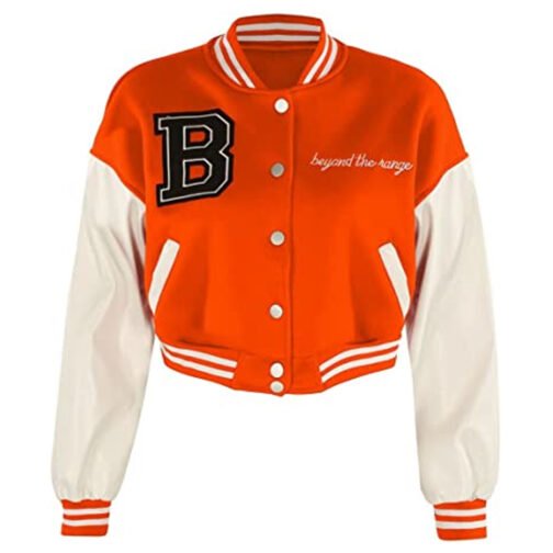 Beyond The Range Cropped Varsity Jacket - Image 2