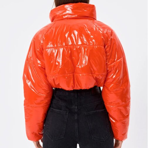 Womens Bubble Vinyl Jacket - Image 8