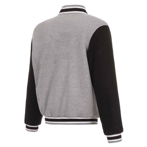 Orlando City SC Gray and Black Varsity Wool Jacket - Image 2