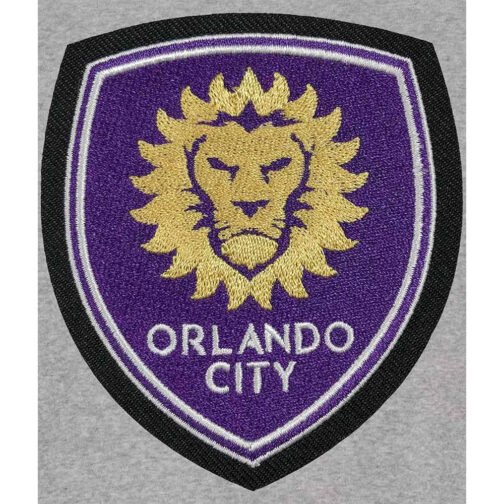 Orlando City SC Gray and Black Varsity Wool Jacket - Image 3