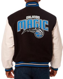 Orlando Magic Black and White Varsity Jacket