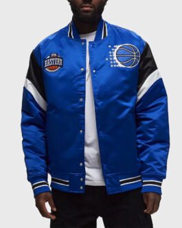 Orlando Magic Heavyweight Blue Satin Jacket