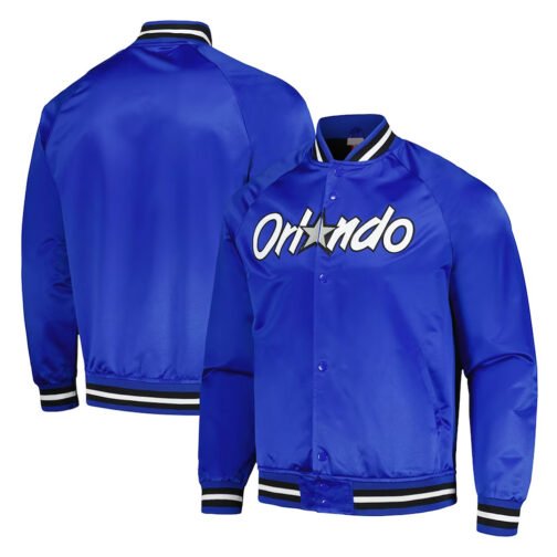 Orlando Magic Throwback Wordmark Blue Jacket - Image 3