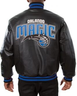 Varsity Orlando Magic Black Leather Jacket