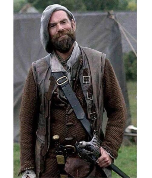 Duncan Lacroix Outlander Season 4 Brown Leather Vest - Image 8