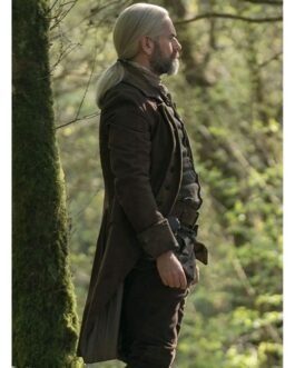 Outlander Season 6 Duncan Lacroix Suede Coat