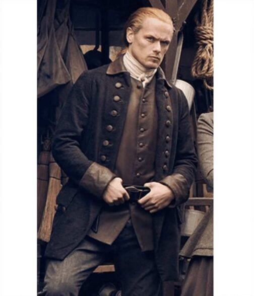 Outlander Season 6 Sam Heughan Wool Coat - Image 4