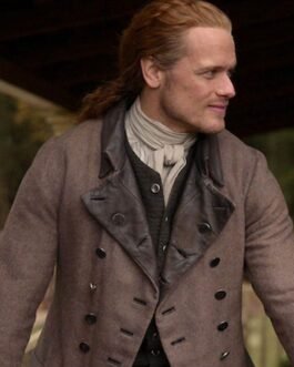 Sam Heughan Outlander S05 Double Breasted Wool Coat