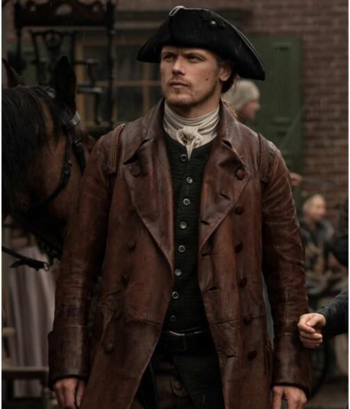 Sam Heughan Outlander Season 5 Trench Coat - Image 3