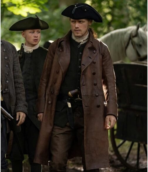 Sam Heughan Outlander Season 5 Trench Coat - Image 2