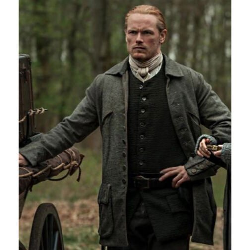Jamie Fraser Outlander Season 7 Gray Coat - Image 4