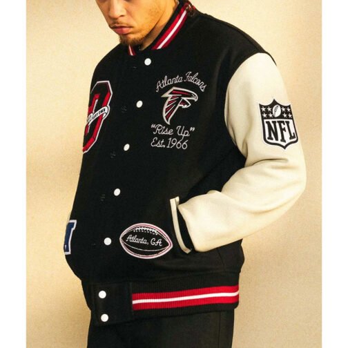 OVO Atlanta Falcons Varsity Jacket - Image 5