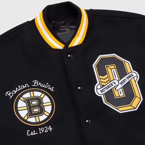 OVO Boston Bruins Varsity Jacket - Image 4