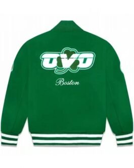 OVO Boston Celtics Varsity Green Wool Jacket