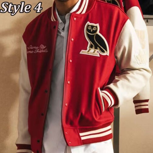 OVO Same City Same Friends Varsity Jacket - Image 13
