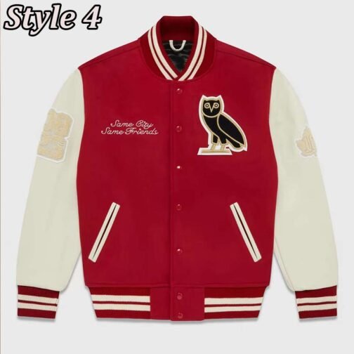 OVO Same City Same Friends Varsity Jacket - Image 4