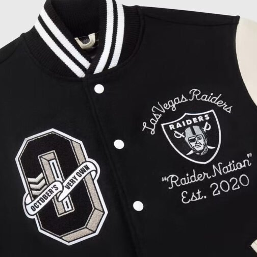 OVO Las Vegas Raiders Varsity Jacket - Image 3