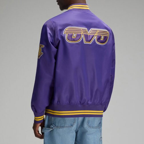 OVO LA Lakers Purple Jacket - Image 4
