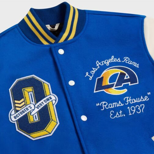 OVO Los Angeles Rams Varsity Jacket - Image 3
