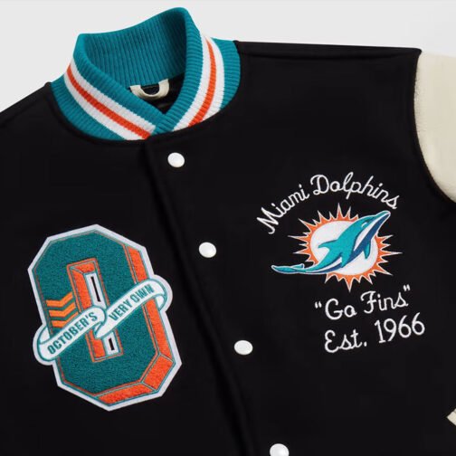 OVO Miami Dolphins Varsity Jacket - Image 3