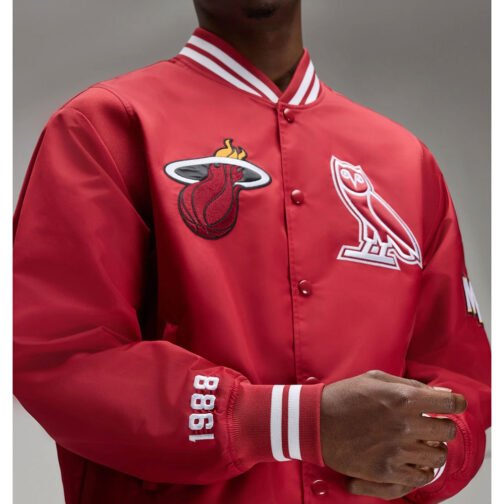 OVO Miami Heat Red Jacket - Image 7