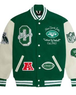 OVO NY Jets Green Varsity Jacket
