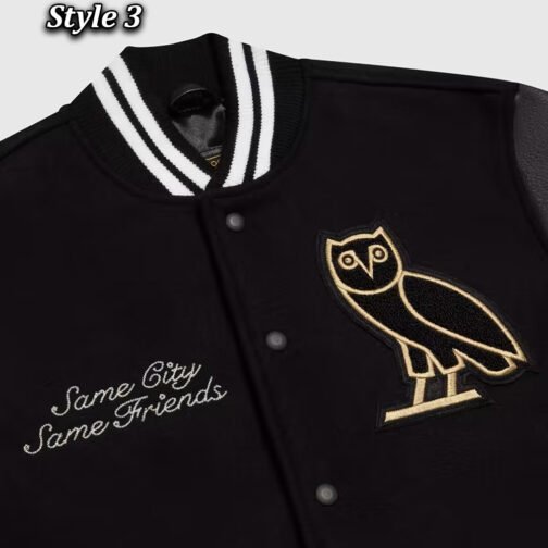OVO Same City Same Friends Varsity Jacket - Image 16