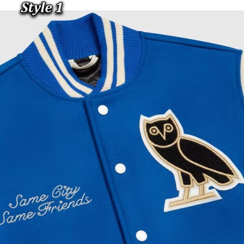 OVO Same City Same Friends Varsity Jacket - Image 15
