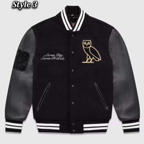 OVO Same City Same Friends Varsity Jacket - Image 3