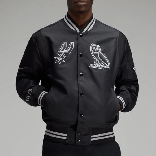 OVO San Antonio Spurs Black Jacket - Image 3
